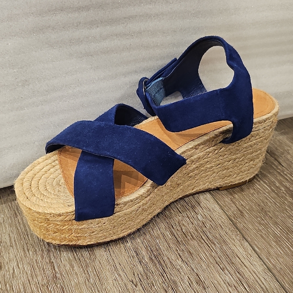 Halogen Blue Espadrille Platform Sandals